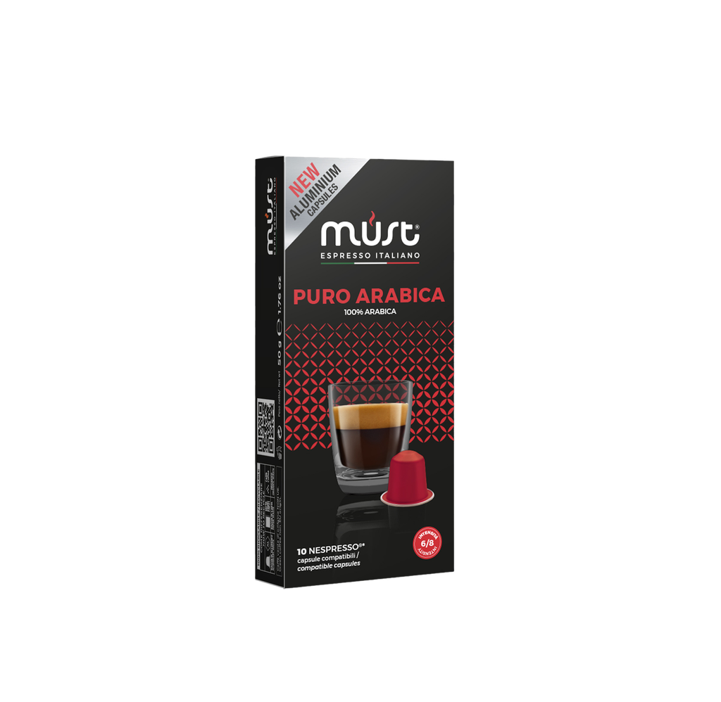 PURO ARÁBICA - 10 CÁPSULAS ALUMINIO COMPATIBLES NESPRESSO